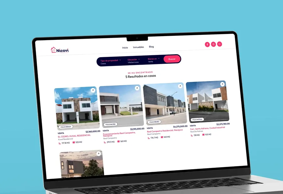 Consultas web inmobiliarias integradas con CRM Turing